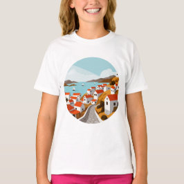 Grieks dorp t-shirt