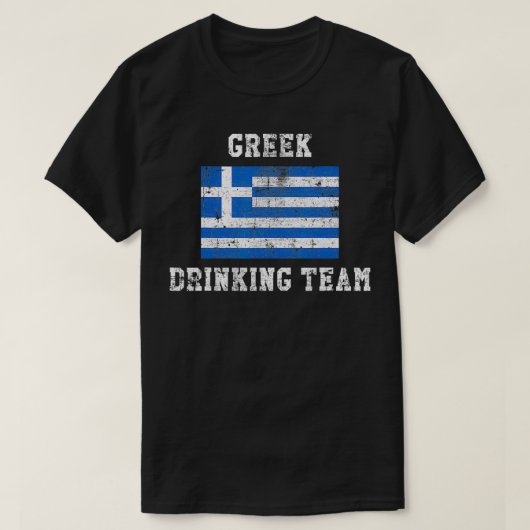 Grieks Drink team Funny National Pride Gift T-shirt (Design voorkant)