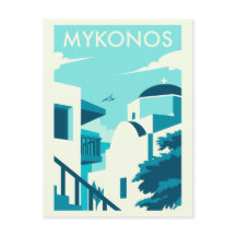 Grieks Egeïsch eiland Mykonos Poster