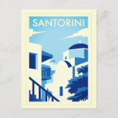 Grieks Egeïsche eiland Santorini Poster Briefkaart (Voorkant)