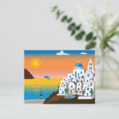 Grieks eiland briefkaart (Staand voorkant)