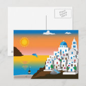 Grieks eiland briefkaart (Voorkant / Achterkant)