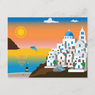 Grieks eiland briefkaart