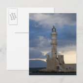 Grieks eiland Kreta en oude stad Chania 2 Briefkaart (Voorkant / Achterkant)