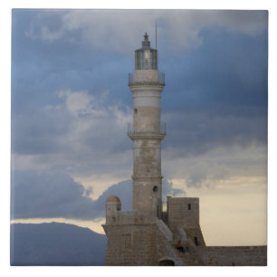 Grieks eiland Kreta en oude stad Chania 2 Tegeltje