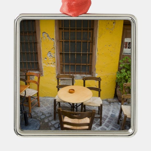 Grieks eiland Kreta en oude stad Chania 3 Metalen Ornament (Voorkant)