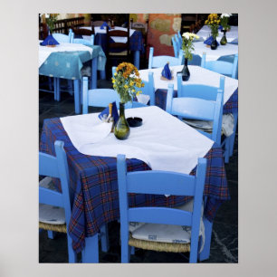 Grieks eiland Kreta en oude stad Chania Poster