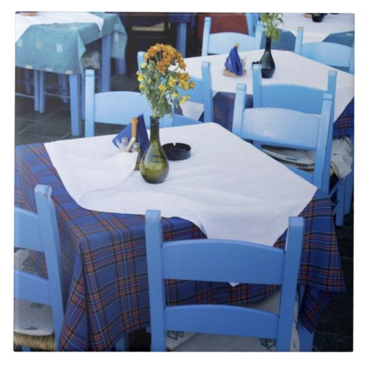 Grieks eiland Kreta en oude stad Chania Tegeltje (Voorkant)