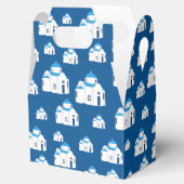 Grieks-eiland Santorini Blue Dome Church Bedankdoosjes (Geopend)