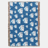 Grieks-eiland Santorini Blue Dome Church Deken (Voorkant Verticaal)