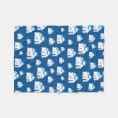 Grieks-eiland Santorini Blue Dome Church Fleece Deken (Voorkant (Horizontaal))