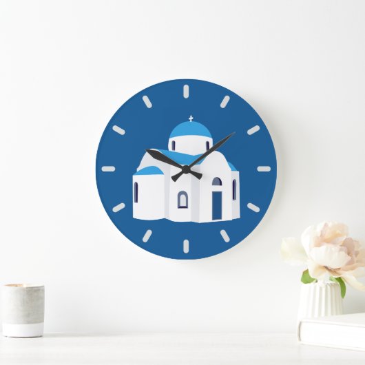 Grieks-eiland Santorini Blue Dome Church Grote Klok (Huis)