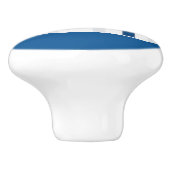 Grieks-eiland Santorini Blue Dome Church Keramische Knop (Zijkant)