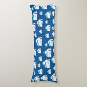 Grieks-eiland Santorini Blue Dome Church Lichaamskussen (Voorkant Verticaal)