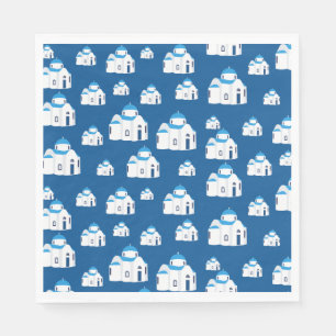 Grieks-eiland Santorini Blue Dome Church Servet