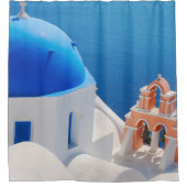 Grieks eiland Santorini Douchegordijn (Voorkant)