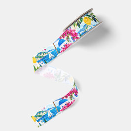 Grieks Eiland Santorini Middellandse Zee Zomer Grosgrain Lint