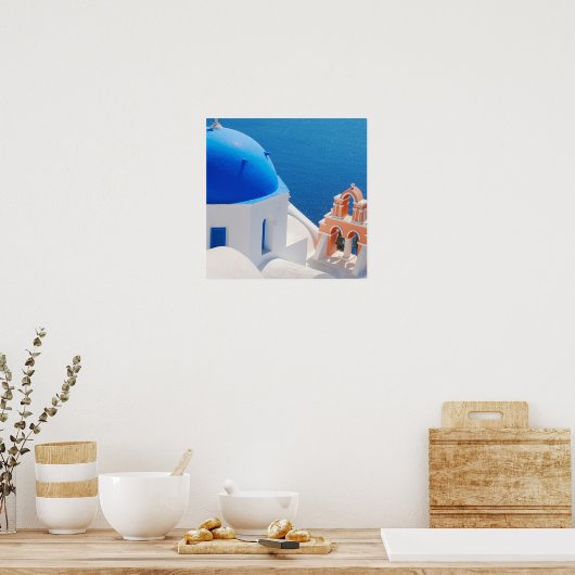 Grieks eiland Santorini Poster (Keuken)