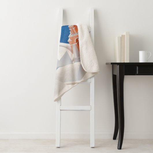 Grieks eiland Santorini Sherpa Deken (In situ)