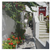 Grieks eiland Street Tegeltje (Voorkant)