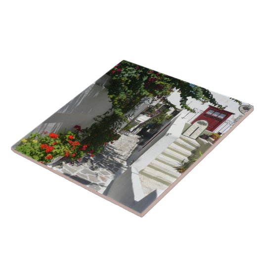 Grieks eiland Street Tegeltje (Zijkant)