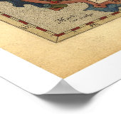 Grieks eilandenkaart Ortelius 1570 Poster (Hoek)