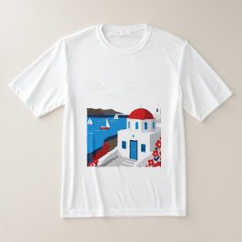 Grieks eilandlandschap t-shirt