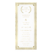 Grieks Elegance Trouwprogramma Reclamekaart (Voorkant)