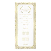 Grieks Elegance Trouwprogramma Reclamekaart (Achterkant)