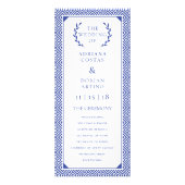 Grieks Elegance Trouwprogramma Reclamekaart (Voorkant)