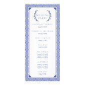 Grieks Elegance Trouwprogramma Reclamekaart (Achterkant)