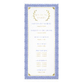 Grieks Elegance Trouwprogramma Reclamekaart (Achterkant)