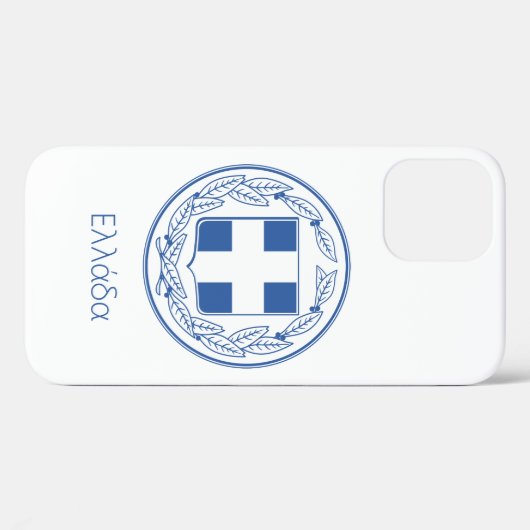 Grieks embleem Hoesje-Mate iPhone case (Achterkant (horizontaal))