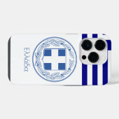 Grieks embleem iPhone hoesje (Achterkant horizontaal)