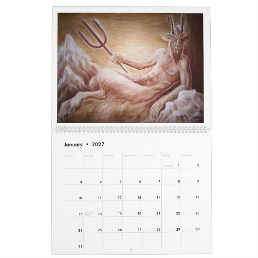 Grieks en roman mythologie dierkalender kalender (Jan 2027)