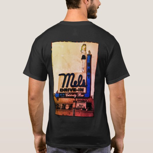 Grieks en Tyler do Mels Diner T-shirt (Achterkant)