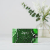 Grieks en zilver Agate Wedding Registry Informatiekaartje (Staand voorkant)