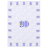 Grieks engel grijs haar geperst in vlaggetableclot tafelkleed (Voorkant)