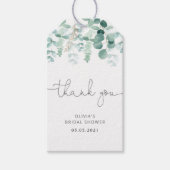 Grieks eucalyptusvrijgezellenfeest cadeaulabel (Voorkant)