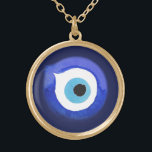 Grieks Evil Eye hanger Ketting Mati Nazar Charm<br><div class="desc">Bescherm jezelf tegen negatieve energie en trek veel geluk met dit prachtige faux gold evil eye ketting. Het boze oog is een symbool van bescherming en het afweren van het kwaad in veel culturen, zoals in Turkije, Griekenland en het Midden-Oosten. Men gelooft dat het dragen van een kwaadaardig ketting je...</div>