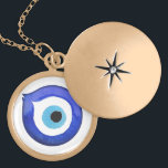 Grieks Evil Eye hanger Ketting Mati Nazar Charm<br><div class="desc">Bescherm jezelf tegen negatieve energie en trek veel geluk met dit prachtige faux gold evil eye ketting. Het boze oog is een symbool van bescherming en het afweren van het kwaad in veel culturen, zoals in Turkije, Griekenland en het Midden-Oosten. Men gelooft dat het dragen van een kwaadaardig ketting je...</div>