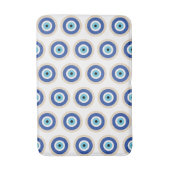 Grieks Evil Eye in Griekse Sleutel Badmat (Voorkant Verticaal)