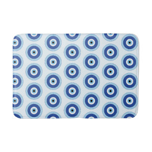 Grieks Evil Eye in Griekse Sleutel Badmat