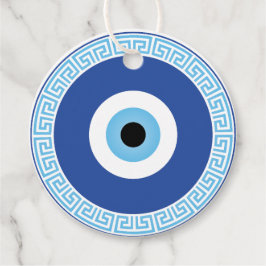 Grieks Evil Eye in Griekse Sleutel Bedankjes Labels