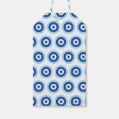 Grieks Evil Eye in Griekse Sleutel Cadeaulabel (Voorkant)