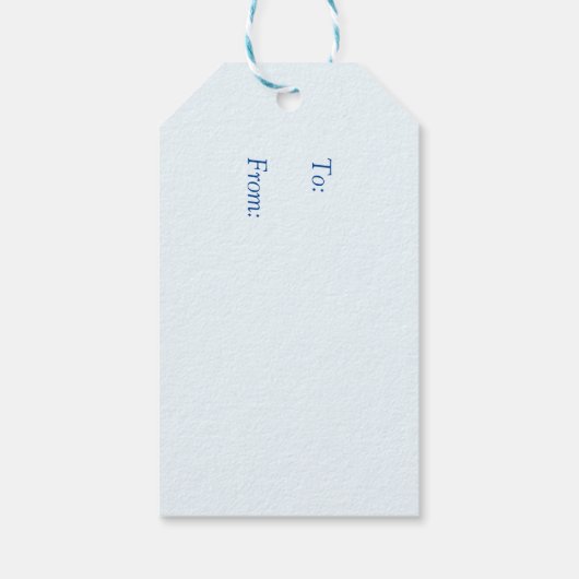 Grieks Evil Eye in Griekse Sleutel Cadeaulabel (Achterkant)