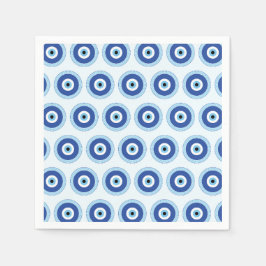 Grieks Evil Eye in Griekse Sleutel Servet