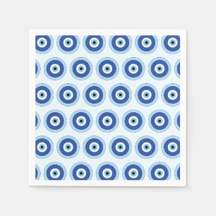 Grieks Evil Eye in Griekse Sleutel Servet