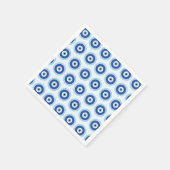 Grieks Evil Eye in Griekse Sleutel Servet (Hoek)