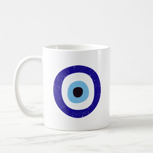 Grieks Evil Eye Koffie Mok (Links)
